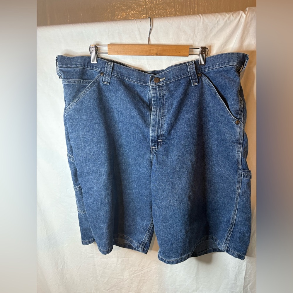 Lee Men's Blue Denim Painter Shorts Size 44